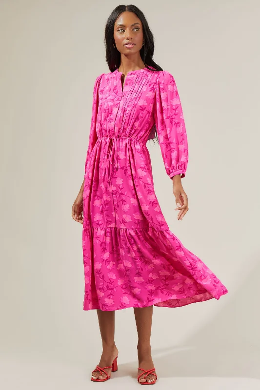 Midi dresses with ruched bodices for a feminine and fitted feelClever Floral Midi Dress Midi dresses with ruched bodices for a feminine and fitted feelClever Floral Midi Dress