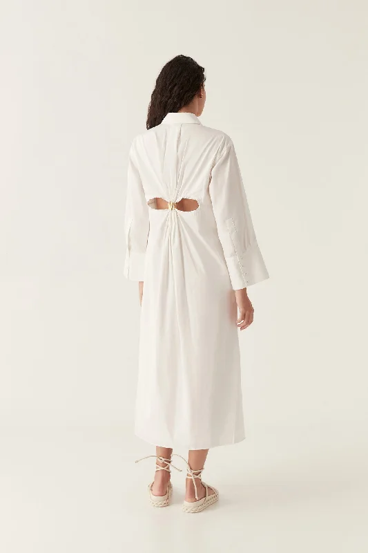 Midi dresses with cold - shoulder cutouts for a trendy styleCoexistence Oversized Kaftan Midi dresses with cold - shoulder cutouts for a trendy styleCoexistence Oversized Kaftan