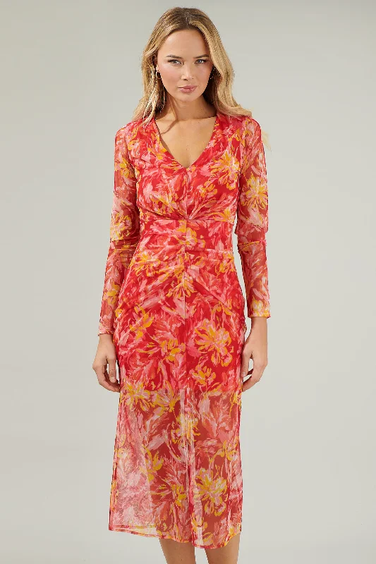 Sleeveless midi dresses with lace details for summer weddingsElmira Floral Mesh Midi Dress Sleeveless midi dresses with lace details for summer weddingsElmira Floral Mesh Midi Dress