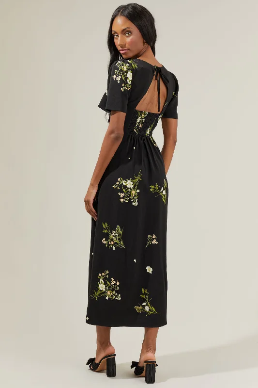 Midi dresses with empire waists for a flattering maternity optionJenna Floral Midi Dress Midi dresses with empire waists for a flattering maternity optionJenna Floral Midi Dress