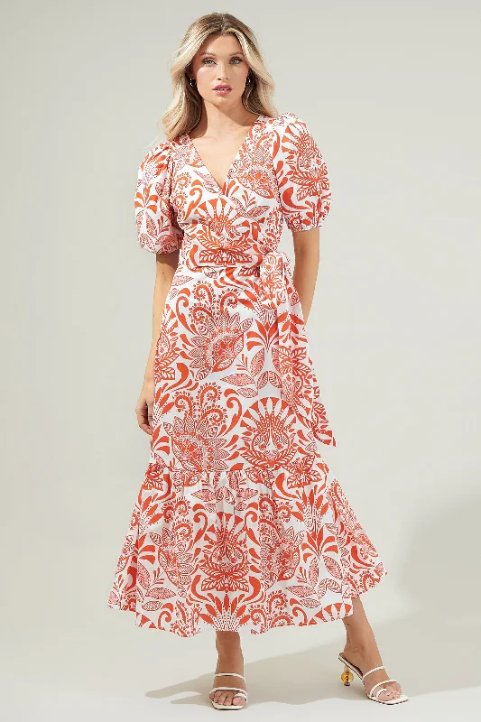 Plaid midi dresses for a fall - themed family gatheringJuny Floral Stroll Poplin Wrap Top Midi Dress Plaid midi dresses for a fall - themed family gatheringJuny Floral Stroll Poplin Wrap Top Midi Dress