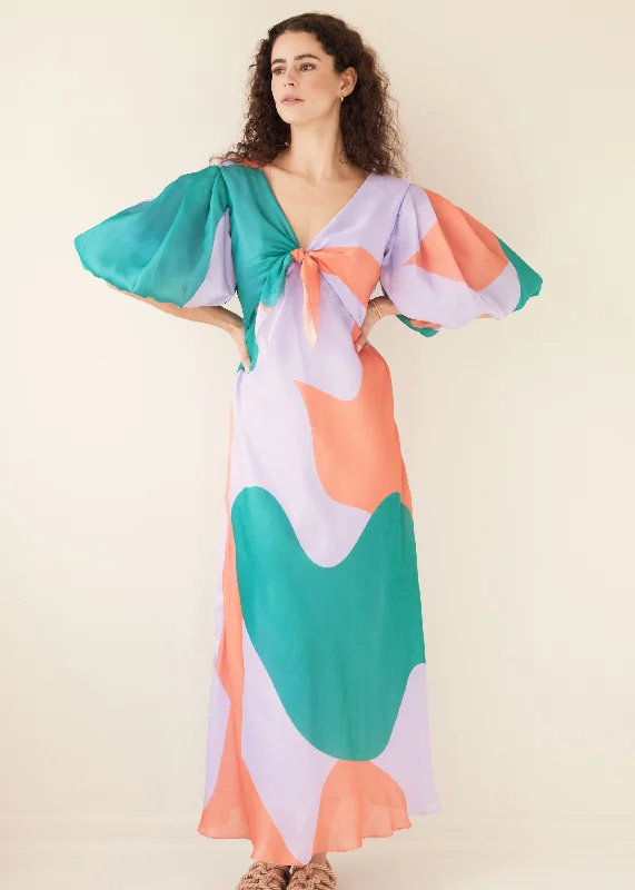 Midi dresses with bow accents for a sweet and charming lookLya Midi | Abstract