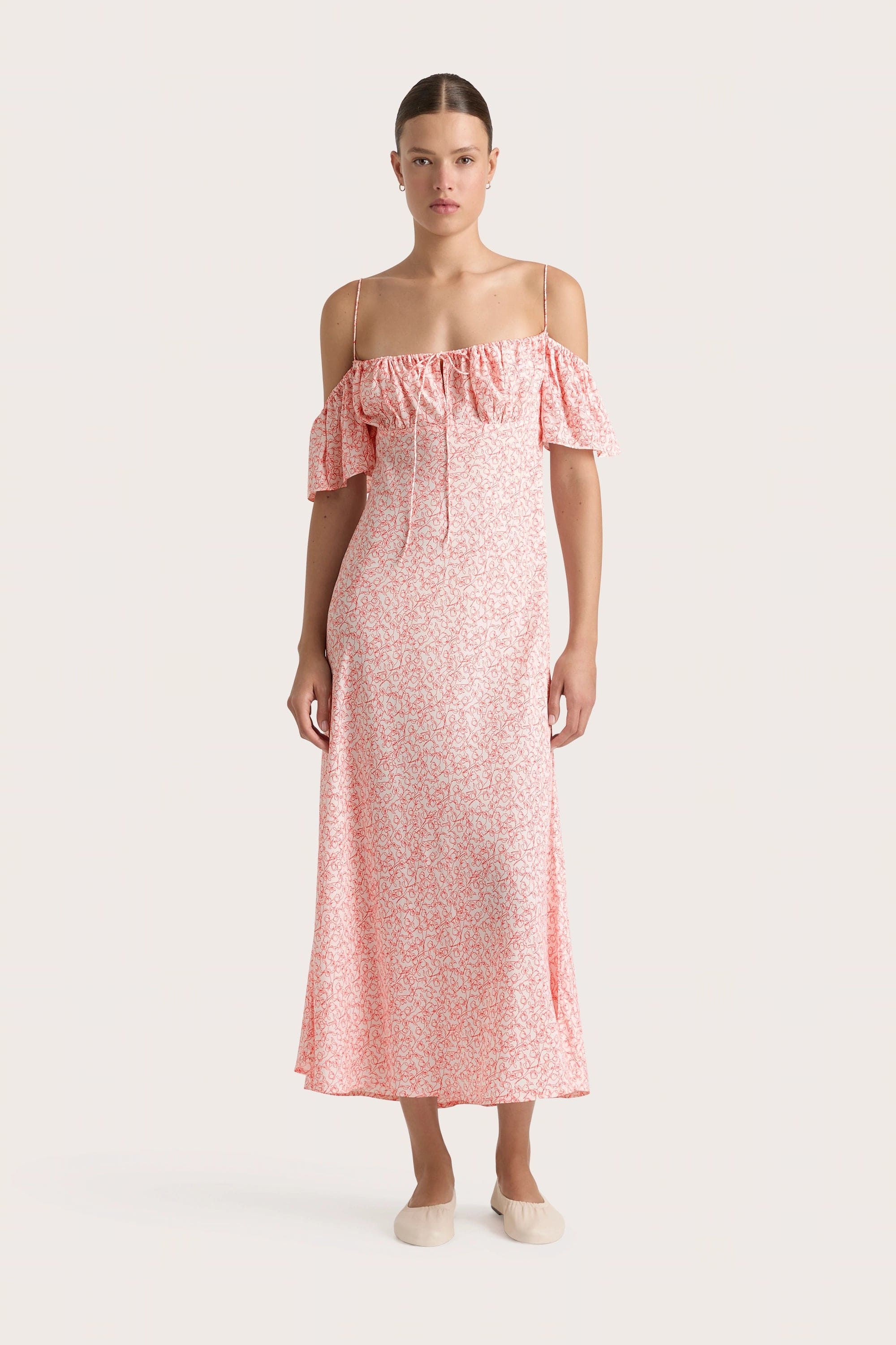Midi dresses with patchwork patterns for a one - of - a - kind styleMenton Midi Dress Calla Vermillion Midi dresses with patchwork patterns for a one - of - a - kind styleMenton Midi Dress Calla Vermillion