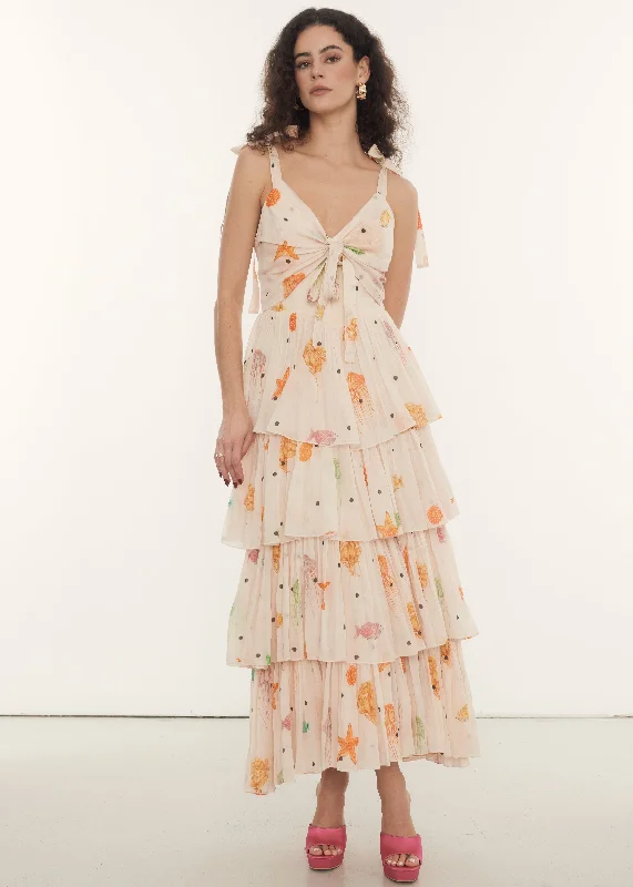 Midi dresses with tiered skirts for a bohemian festival lookNeya Midi | Oceana