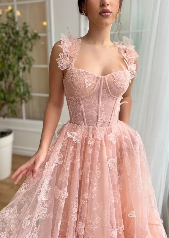Midi dresses with cotton - blend materials for everyday comfortRosette Papillon Corset Dress Midi dresses with cotton - blend materials for everyday comfortRosette Papillon Corset Dress