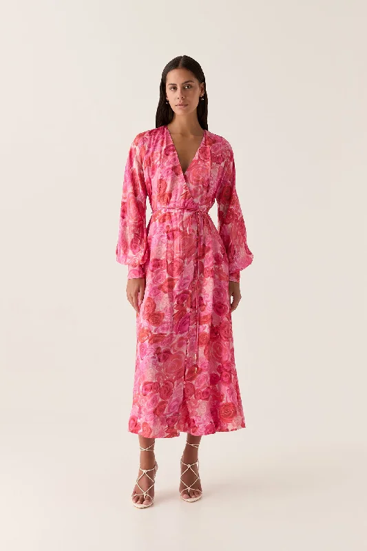 Midi dresses with belted waists to accentuate the figureTinley Wrap Front Midi Dress Midi dresses with belted waists to accentuate the figureTinley Wrap Front Midi Dress