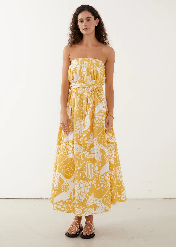 Midi dresses with ribbed textures for a unique and tactile appearanceTube Midi | Cleo Print Midi dresses with ribbed textures for a unique and tactile appearanceTube Midi | Cleo Print