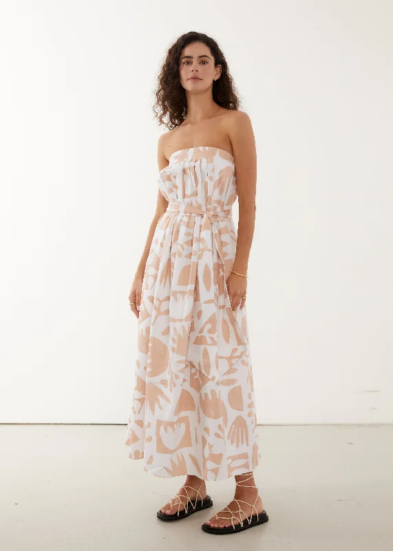 Midi dresses with wrap - around skirts for a customizable fitTube Midi | Willow Print Midi dresses with wrap - around skirts for a customizable fitTube Midi | Willow Print
