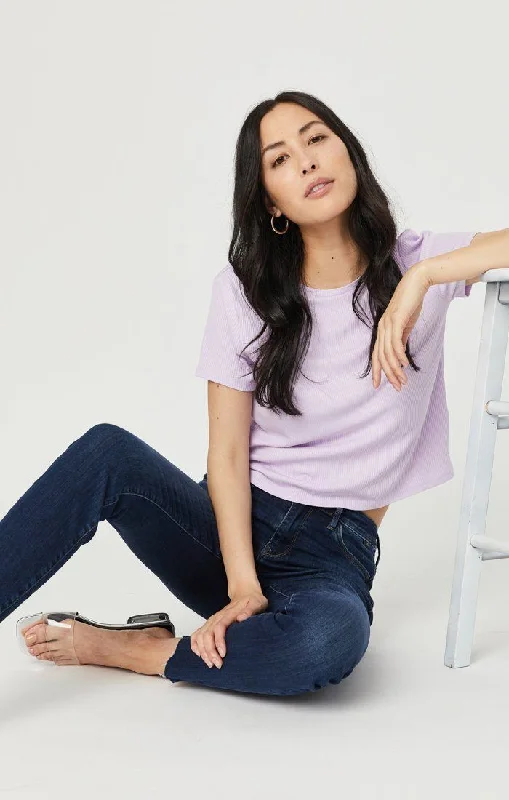 ALISSA ANKLE SUPER SKINNY IN DARK BRUSHED FRINGE SUPERSOFT