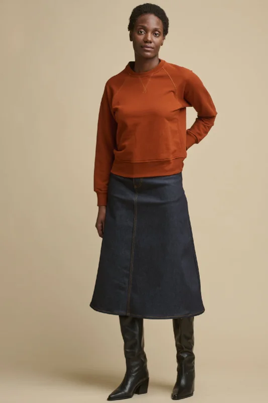 Denim skirts with denim jackets for a double - denim outfitWomen's Bobbie A Line Denim Skirt - Indigo Denim skirts with denim jackets for a double - denim outfitWomen's Bobbie A Line Denim Skirt - Indigo