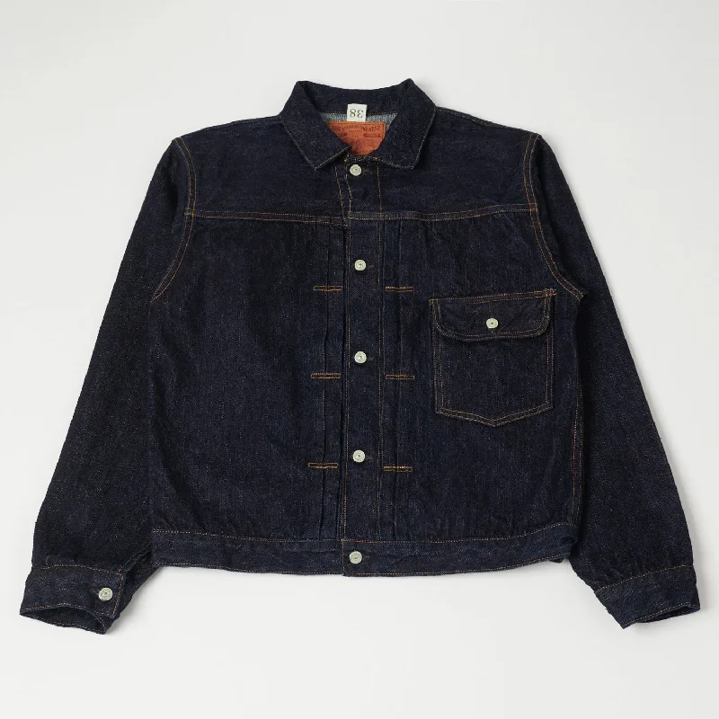 Studded Denim Top for a Glamorous and Bold StyleFreewheelers 506XX 'The Vanishing West' '1933' Type-I Denim Jacket - One Wash Studded Denim Top for a Glamorous and Bold StyleFreewheelers 506XX 'The Vanishing West' '1933' Type-I Denim Jacket - One Wash