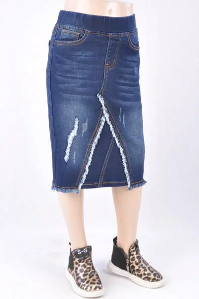 Denim skirts with pockets for functionalityGIRLS Becca Denim Skirt (Dk. Indigo)