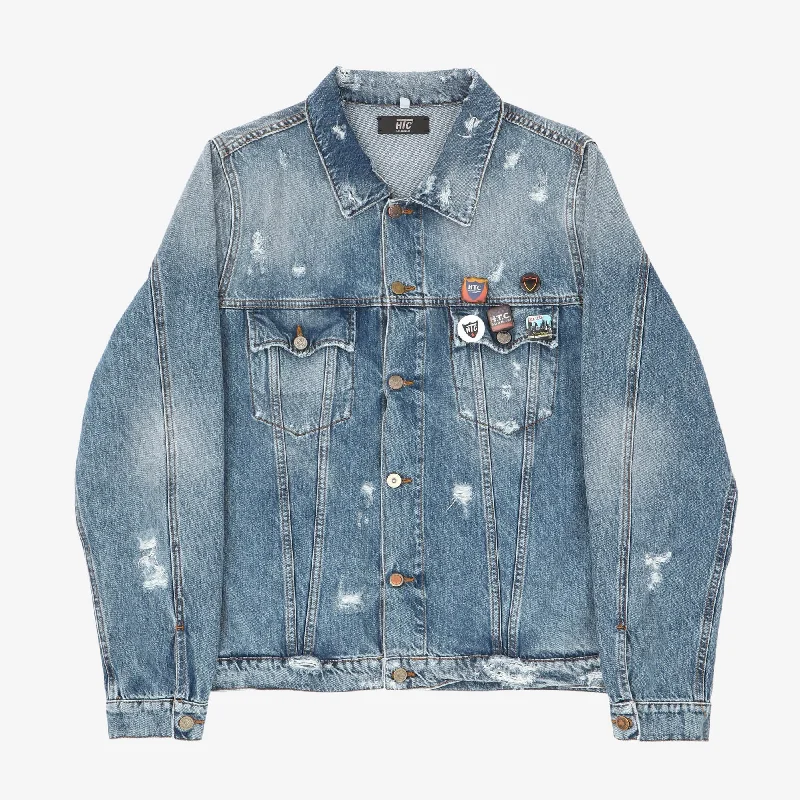 Distressed Denim Top for a Trendy and Edgy LookDistressed Denim Jacket