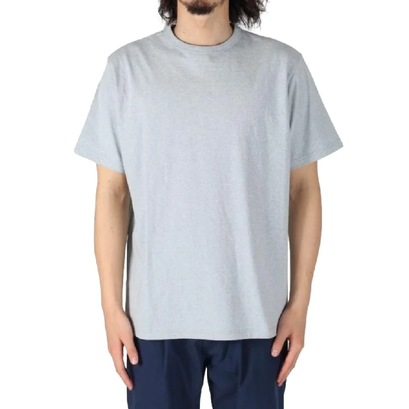 Denim Top with a Collared Neckline for a Preppy StyleJapan Blue Light Indigo Recycled Denim Tee