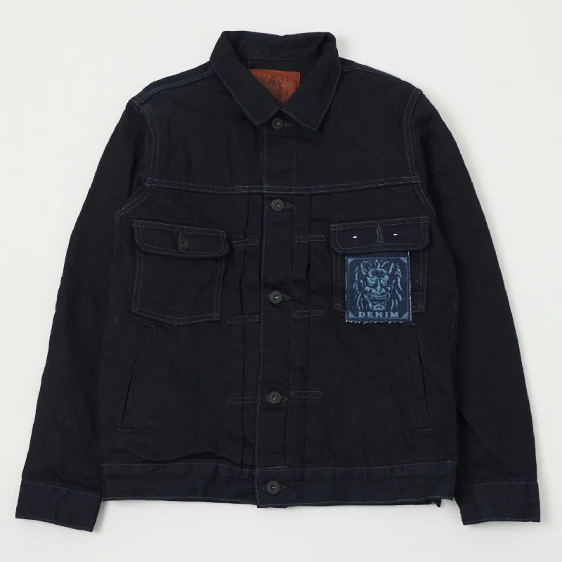 Denim Top with a Belted Waist for a Defined SilhouetteONI 02516P-14BLK Type II Denim Jacket - One Wash Denim Top with a Belted Waist for a Defined SilhouetteONI 02516P-14BLK Type II Denim Jacket - One Wash