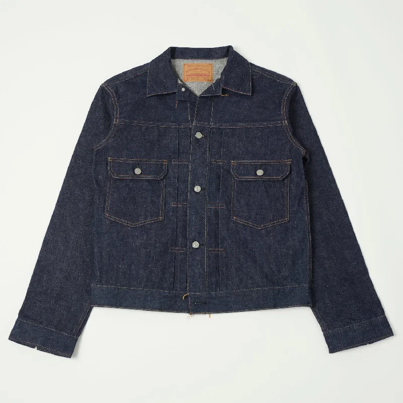Fringed Denim Top with a Bohemian FlairWarehouse & Co 2002XX Early 1960's 'Type II' Denim Jacket - Raw Fringed Denim Top with a Bohemian FlairWarehouse & Co 2002XX Early 1960's 'Type II' Denim Jacket - Raw