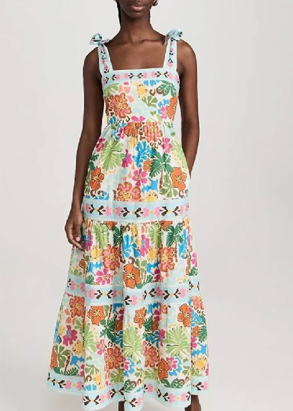 Maxi dresses with pom - pom trims for a playful and festive lookCassandra Graphic Square Neck Dress-***FINAL SALE*** Maxi dresses with pom - pom trims for a playful and festive lookCassandra Graphic Square Neck Dress-***FINAL SALE***