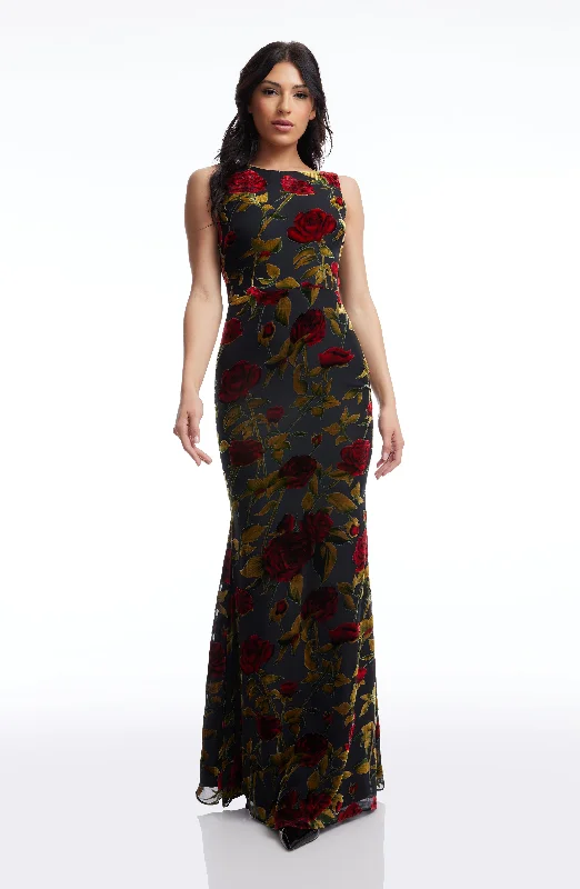Maxi dresses with a V - neckline for a flattering and elongating shapeCherilyn Dress