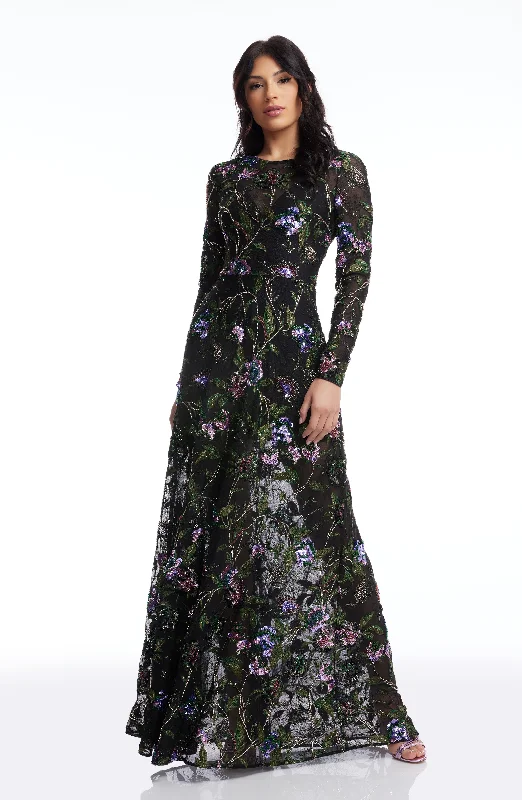 Maxi dresses with a keyhole back for a sexy detailAva Dress