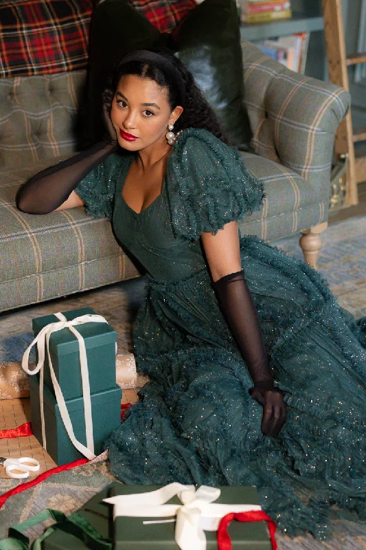 Maxi dresses with a pleated skirt for a timeless and elegant appearanceLayla Dress in Emerald
