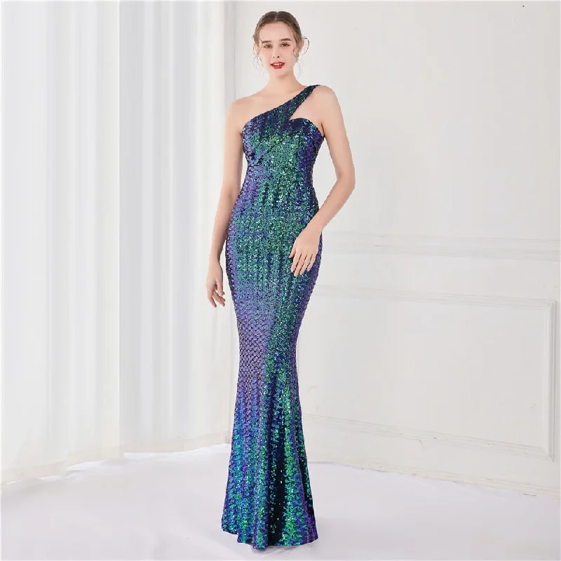 Animal print maxi dresses for a statement - making outfitBerriesJam - 2024 One Shoulder Sleeveless Sequin Party Formal Maxi Dress Animal print maxi dresses for a statement - making outfitBerriesJam - 2024 One Shoulder Sleeveless Sequin Party Formal Maxi Dress