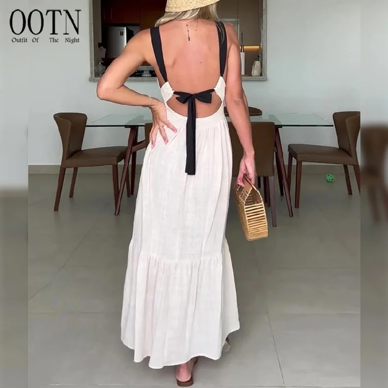 Maxi dresses with polka dot prints for a playful styleOOTN Round Neck Sleeveless Smocked Vacation Maxi Dress 2023 Contrast Strap Open Back Tie Sexy Summer Dress Long Dresses Maxi dresses with polka dot prints for a playful styleOOTN Round Neck Sleeveless Smocked Vacation Maxi Dress 2023 Contrast Strap Open Back Tie Sexy Summer Dress Long Dresses