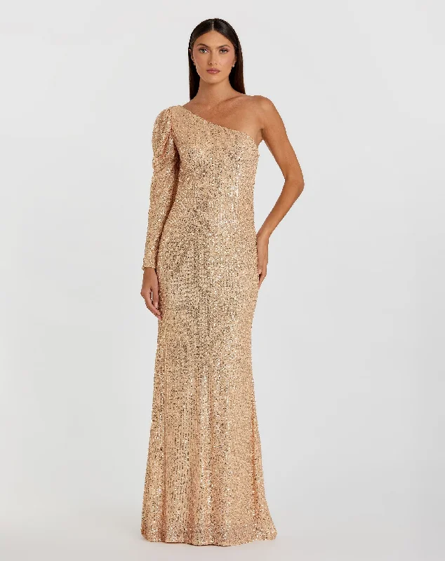 Maxi dresses with a paisley print for a classic and elegant styleSequined One Shoulder Trumpet Gown Maxi dresses with a paisley print for a classic and elegant styleSequined One Shoulder Trumpet Gown