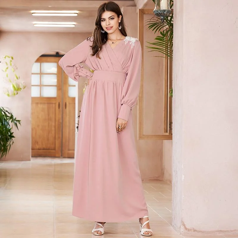 Cotton maxi dresses for a comfortable and everyday - wear optionFashionSierra - Women Backless Dress Elegant Banquet High Waist Dress Appliques Decoration Latern Long Sleeve Maxi Dresses Women Cotton maxi dresses for a comfortable and everyday - wear optionFashionSierra - Women Backless Dress Elegant Banquet High Waist Dress Appliques Decoration Latern Long Sleeve Maxi Dresses Women
