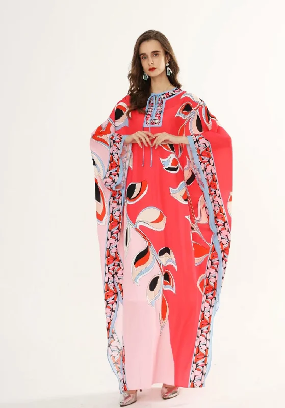 Maxi dresses with a button - down front for a classic lookFashionSierra - Floral Printed Loose Design Elegant Maxi Dresses Maxi dresses with a button - down front for a classic lookFashionSierra - Floral Printed Loose Design Elegant Maxi Dresses
