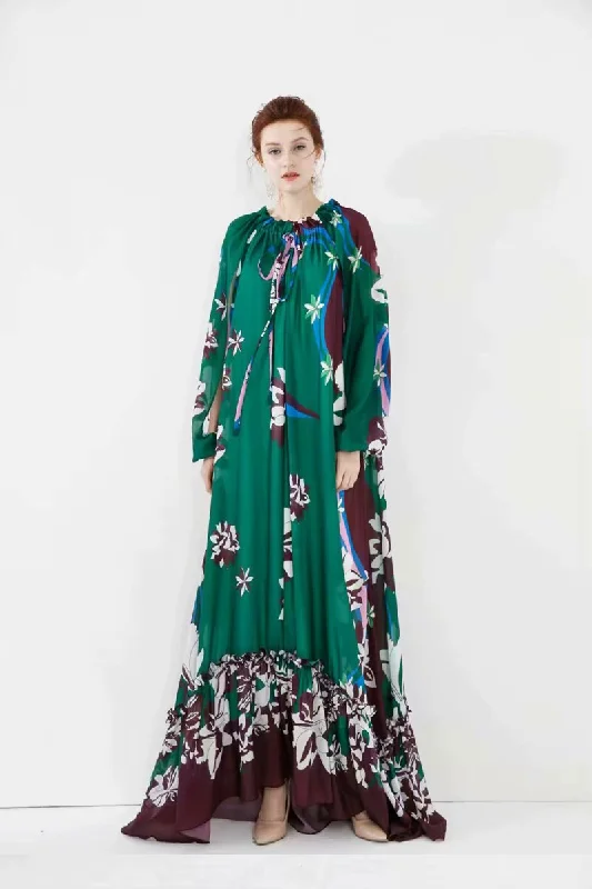 Animal print maxi dresses for a statement - making outfitFashionSierra - Lace Up Printed Loose Design Fashion Casual Maxi Dresses