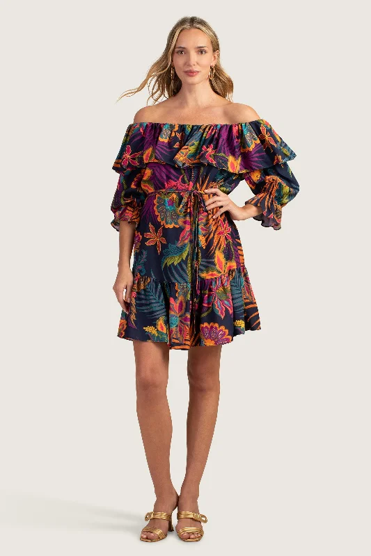 Mini dresses with puff sleeves for a vintage lookBabouche Dress