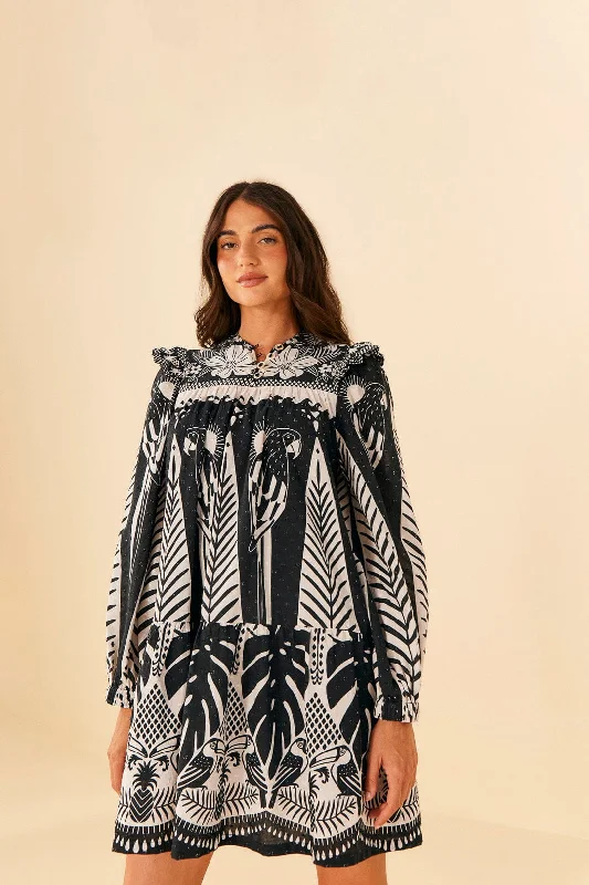 Mini dresses with pleated skirts for a classic lookBlack Macaw Elegance Long Sleeve Mini Dress Mini dresses with pleated skirts for a classic lookBlack Macaw Elegance Long Sleeve Mini Dress