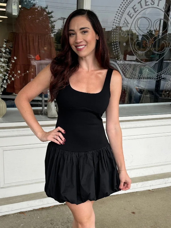 Mini dresses with tiered skirts for added volumeBy Surprise Bubble Hem Mini Dress