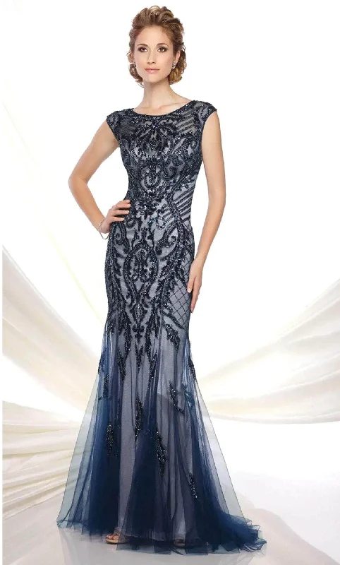 Ivonne D 116D31W - Embellished Sleeveless Mother of the Bride Dress