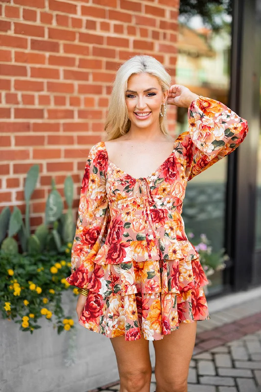 Mini dresses with bow accents for a sweet lookJodi Ruffle Mini Dress - Harvest