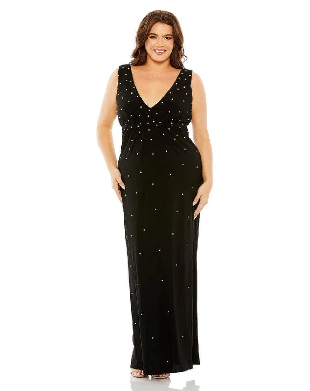 Wedding guest dresses with mesh panels and empire waistsMac Duggal 68353 - Stone-Beaded Evening Gown Wedding guest dresses with mesh panels and empire waistsMac Duggal 68353 - Stone-Beaded Evening Gown