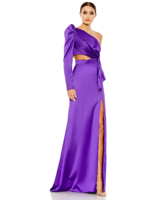 Wedding guest dresses with empire waists and tulle skirtsMac Duggal 49570 Long One Shoulder Formal Prom Gown Wedding guest dresses with empire waists and tulle skirtsMac Duggal 49570 Long One Shoulder Formal Prom Gown