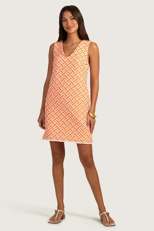 Mini dresses with geometric prints for a modern aestheticMellah Dress