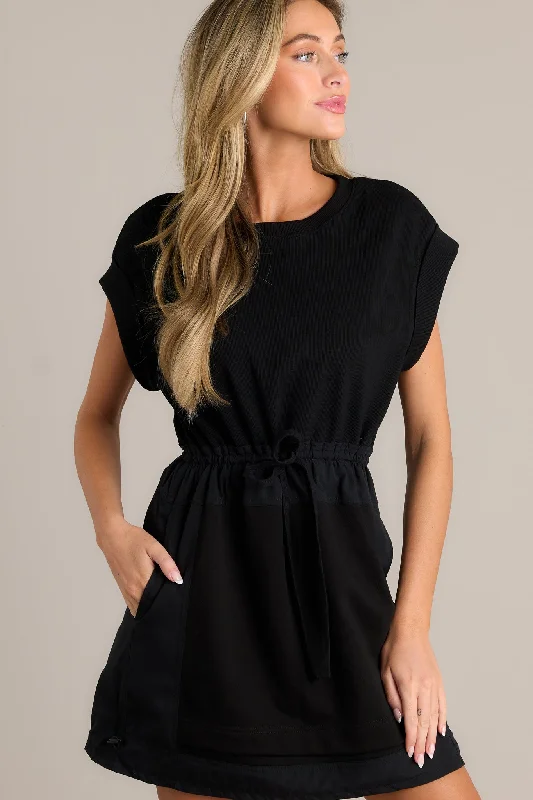 Mini dresses with cut - out details for a trendy lookModern Minimal Black Mini Dress Mini dresses with cut - out details for a trendy lookModern Minimal Black Mini Dress