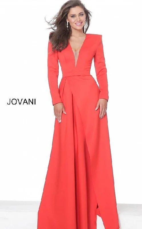 Strapless wedding guest dresses with rhinestone - studded bodicesJovani 03644 Long Sleeve Formal Evening Dress Strapless wedding guest dresses with rhinestone - studded bodicesJovani 03644 Long Sleeve Formal Evening Dress