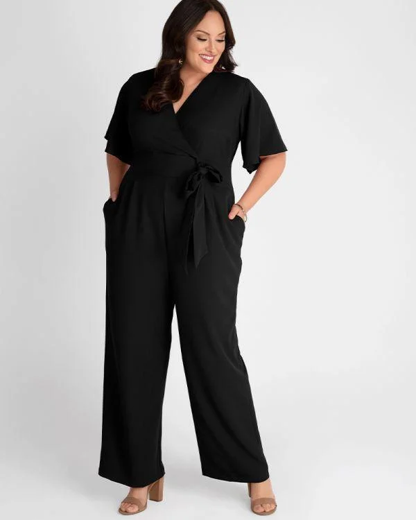 Wedding guest dresses with ruched bodices and spaghetti strapsShort Sleeve Crepe Jumpsuit Wedding guest dresses with ruched bodices and spaghetti strapsShort Sleeve Crepe Jumpsuit