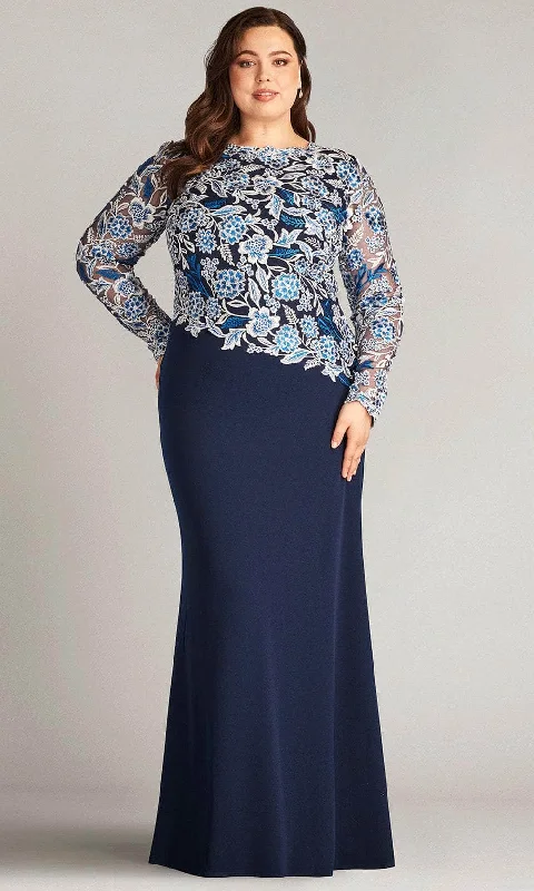 Wedding guest dresses with gathered skirts and V - necklinesTadashi Shoji CDP16206LXYQ - Embroidered Tulle Gown - PLUS SIZE Wedding guest dresses with gathered skirts and V - necklinesTadashi Shoji CDP16206LXYQ - Embroidered Tulle Gown - PLUS SIZE