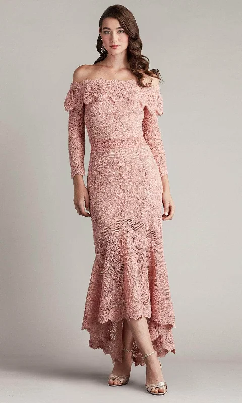 Wedding guest dresses with patchwork designs for a unique lookTadashi Shoji CFJ24363MD - Embroidered High Low Dress Wedding guest dresses with patchwork designs for a unique lookTadashi Shoji CFJ24363MD - Embroidered High Low Dress