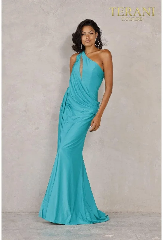 Terani Couture 2111P4031 One Shoulder Long Dress