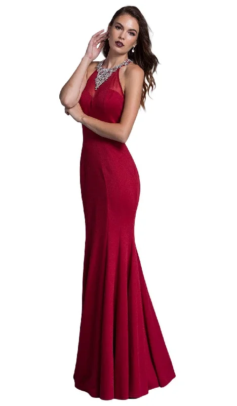 Prom dresses with lace - trimmed hems and off - the - shoulder necklines for a delicate lookAspeed Design - Embellished Illusion Halter Prom Fitted Dress Prom dresses with lace - trimmed hems and off - the - shoulder necklines for a delicate lookAspeed Design - Embellished Illusion Halter Prom Fitted Dress