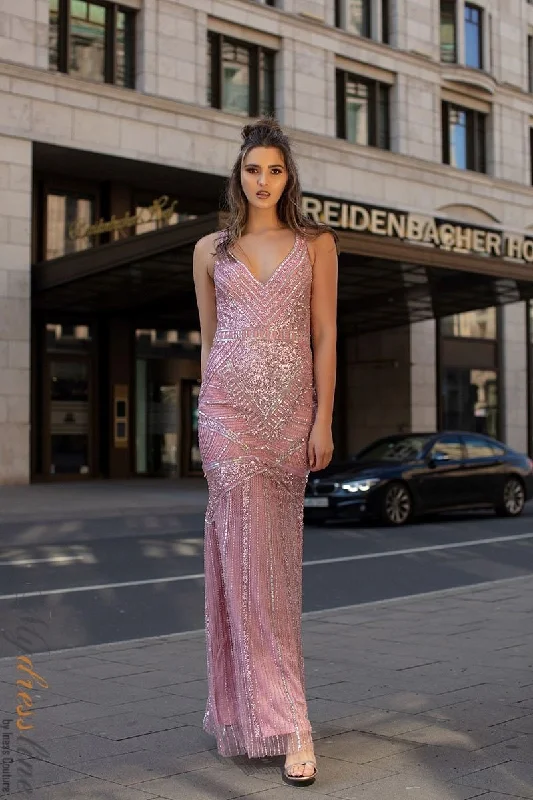Prom dresses with cold - shoulder cutouts and satin bows for a trendy lookChic and Holland AN1452