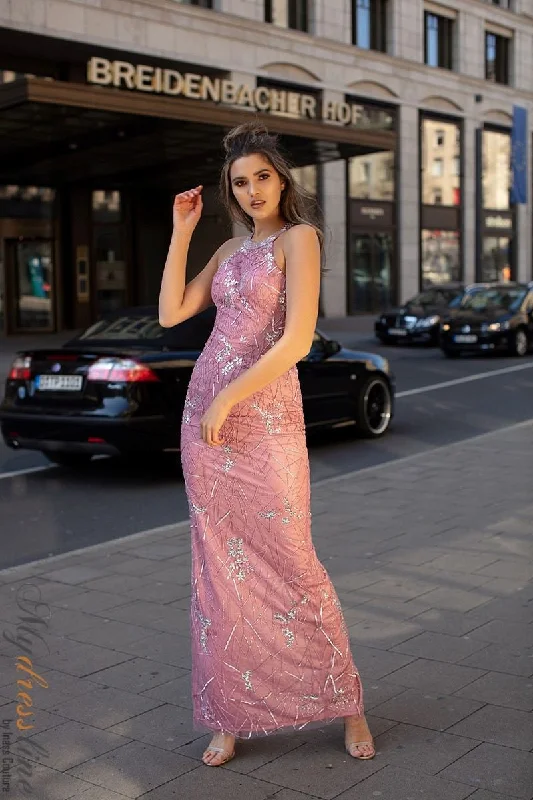 Prom dresses with lace - up side panels and ruffled bodices for a feminine and detailed lookChic and Holland AN1496 Prom dresses with lace - up side panels and ruffled bodices for a feminine and detailed lookChic and Holland AN1496