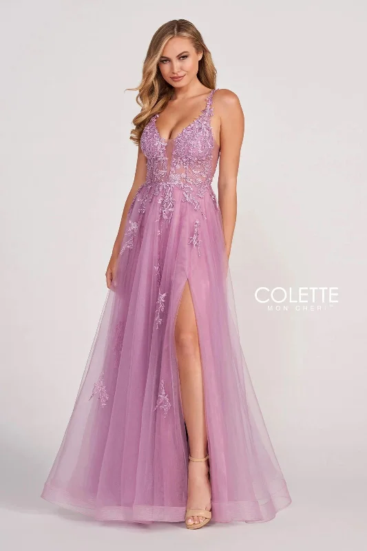 Mini Women Dress with a Short Hem for a Young and Trendy StyleColette CL2074 Applique Long Prom Formal Dress Mini Women Dress with a Short Hem for a Young and Trendy StyleColette CL2074 Applique Long Prom Formal Dress