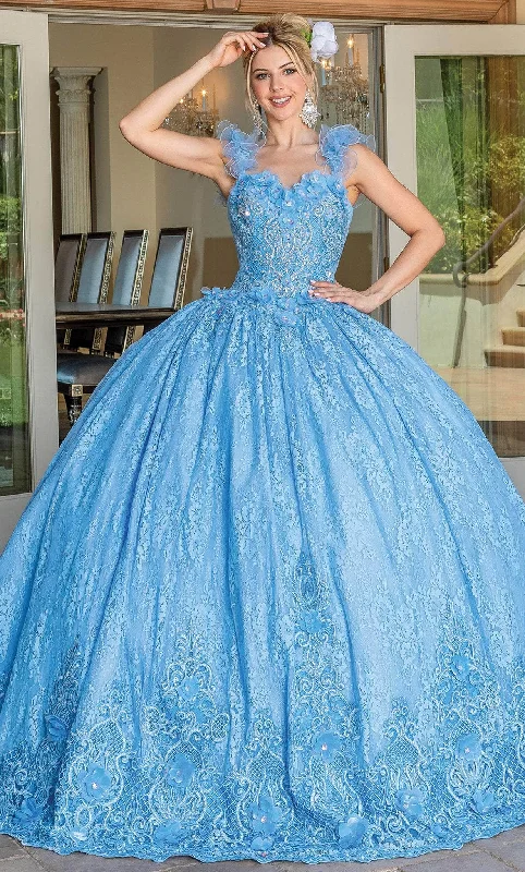 Formal dresses with tassel - adorned belts and tiered skirts for a stylish and festive formal eventDancing Queen 1721 - 3D Floral Embellished Sleeveless Ballgown Formal dresses with tassel - adorned belts and tiered skirts for a stylish and festive formal eventDancing Queen 1721 - 3D Floral Embellished Sleeveless Ballgown