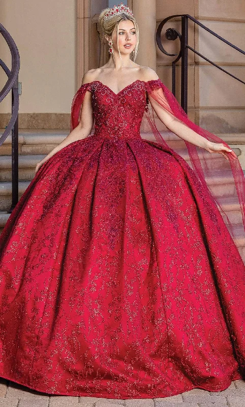 Prom dresses with geometric - cutout sleeves and flowing chiffon fabrics for a modern and airy lookDancing Queen 1722 - Off-Shoulder Embellished Ballgown Prom dresses with geometric - cutout sleeves and flowing chiffon fabrics for a modern and airy lookDancing Queen 1722 - Off-Shoulder Embellished Ballgown